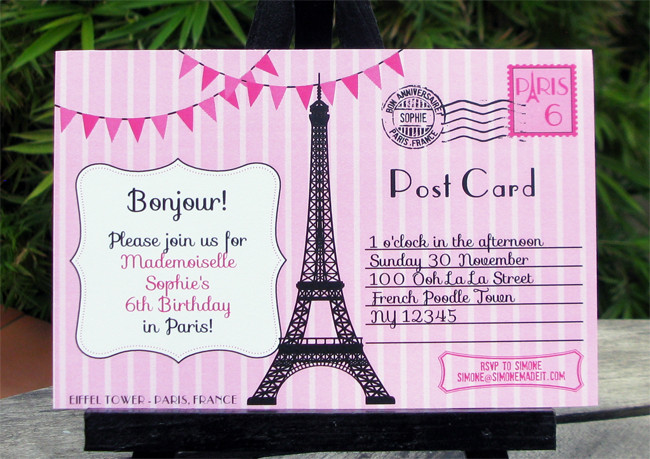 Best ideas about Paris Themed Birthday Invitations
. Save or Pin Birthday Party in Paris Invitations & Printable Collection Now.