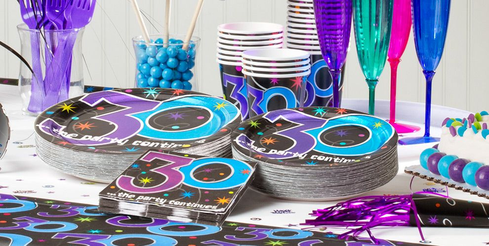 Best ideas about Party City 30th Birthday
. Save or Pin The Party Continues 30th Birthday Party Supplies Now.