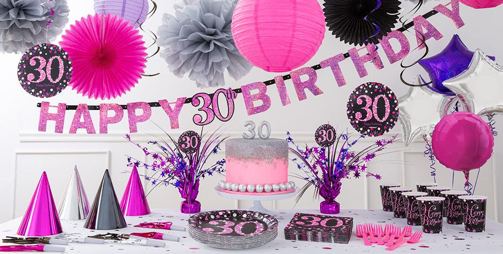 Best ideas about Party City 30th Birthday
. Save or Pin Pink Sparkling Celebration 30th Birthday Party Supplies Now.