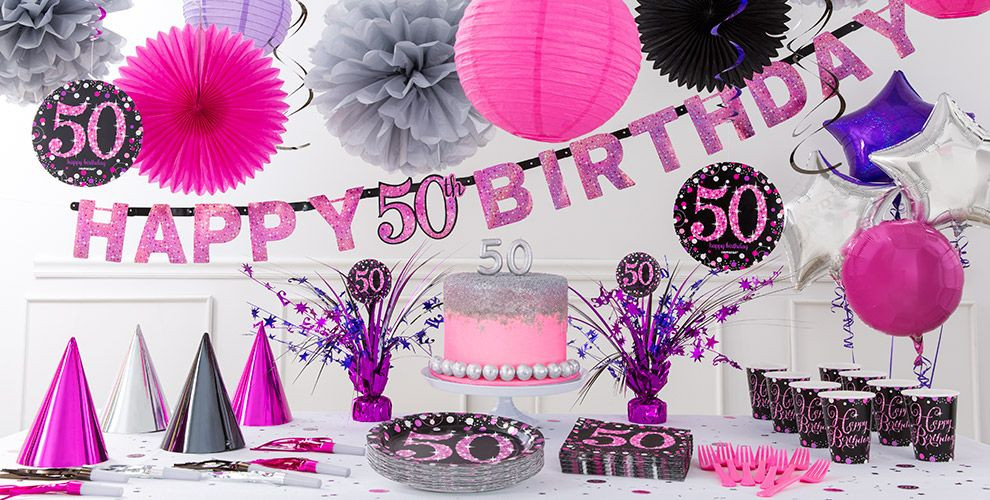 Best ideas about Party City 50th Birthday Decorations
. Save or Pin Pink Sparkling Celebration 50th Birthday Party Supplies Now.