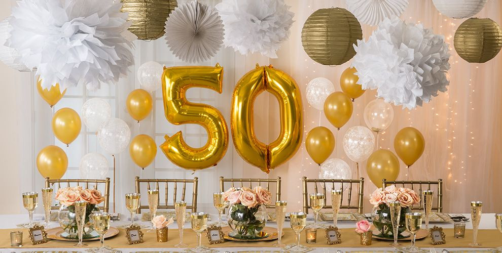 Best ideas about Party City 50th Birthday Decorations
. Save or Pin Golden 50th Wedding Anniversary Party Supplies 50th Now.