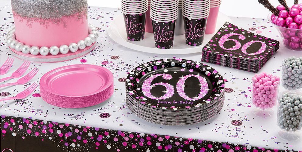 Best ideas about Party City 60th Birthday
. Save or Pin Pink Sparkling Celebration 60th Birthday Party Supplies Now.