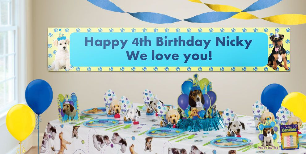 Best ideas about Party City Birthday Banner
. Save or Pin Custom Party Pups Birthday Banners Party City Now.