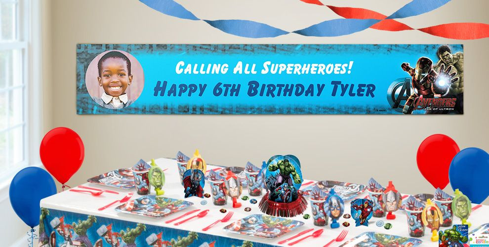 Best ideas about Party City Birthday Banner
. Save or Pin Custom Avengers Birthday Banners Party City Now.