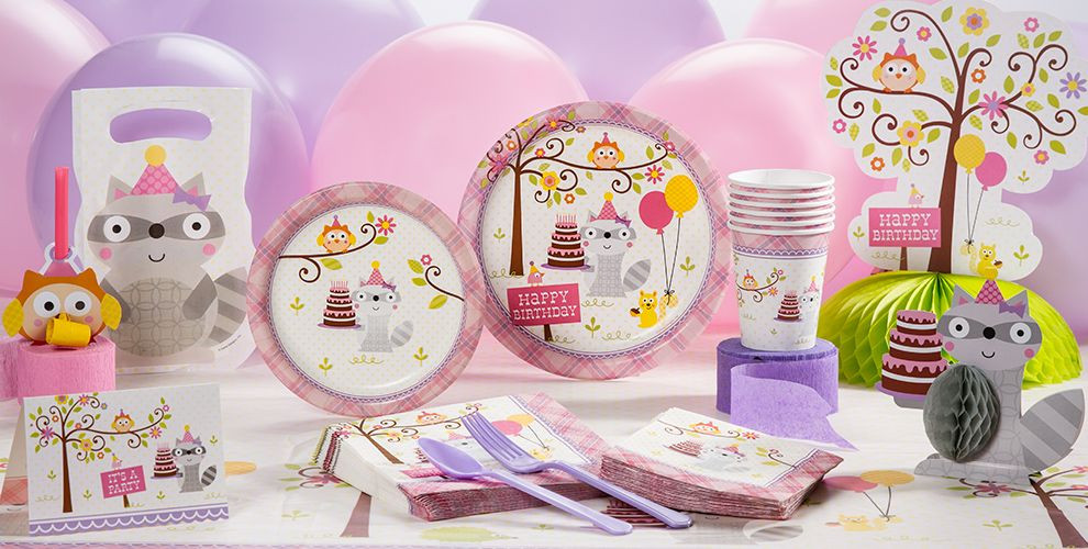 Best ideas about Party City First Birthday
. Save or Pin Girl 1st Birthday Party Supplies Happi Woodland Party City Now.