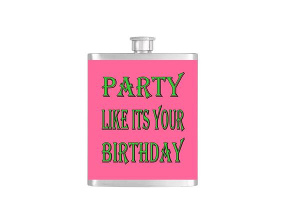 Best ideas about Party Like It's Your Birthday
. Save or Pin Party Like It s Your Birthday Flask with Funnel Stainless Now.