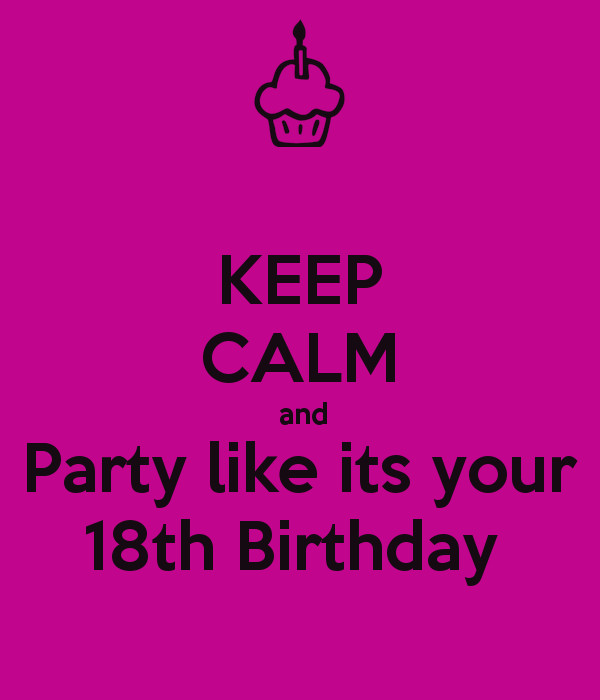 Best ideas about Party Like It's Your Birthday
. Save or Pin KEEP CALM and Party like its your 18th Birthday Poster Now.