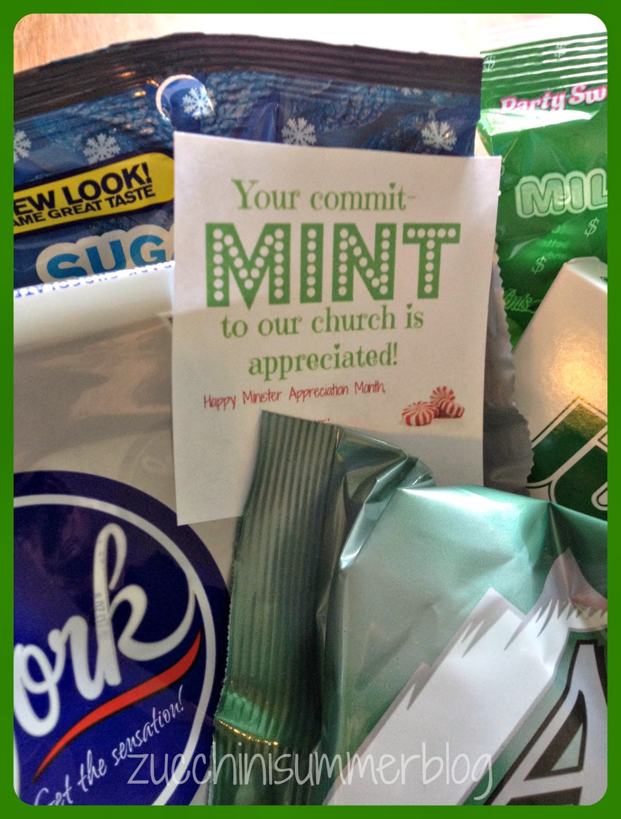 Best ideas about Pastor Appreciation Gift Ideas  . Save or Pin Zucchini Summer mit MINT to Church Minister Now.