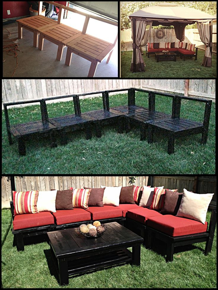 Best ideas about Patio Furniture DIY
. Save or Pin DIY Patio Furniture My husband made this sectional sofa Now.