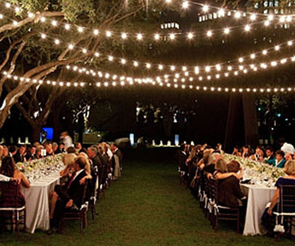Best ideas about Patio Light Strings
. Save or Pin Traditional Bridal Wedding Patio Garden String Lights Now.