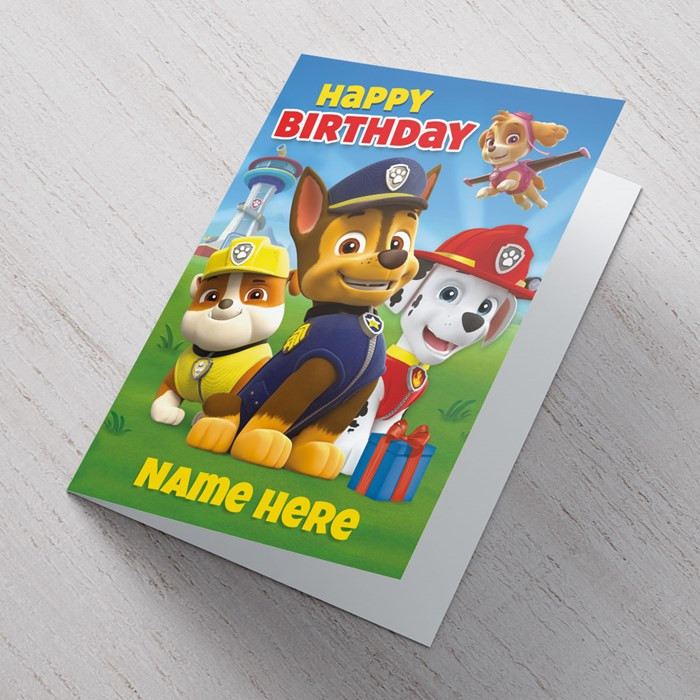 Best ideas about Paw Patrol Birthday Card
. Save or Pin Personalised Paw Patrol Card Happy Birthday Now.
