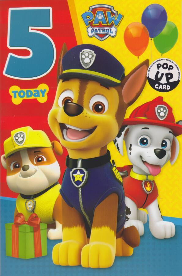 Best ideas about Paw Patrol Birthday Card
. Save or Pin Paw Patrol 5th Birthday Card Pop Up CardSpark Now.