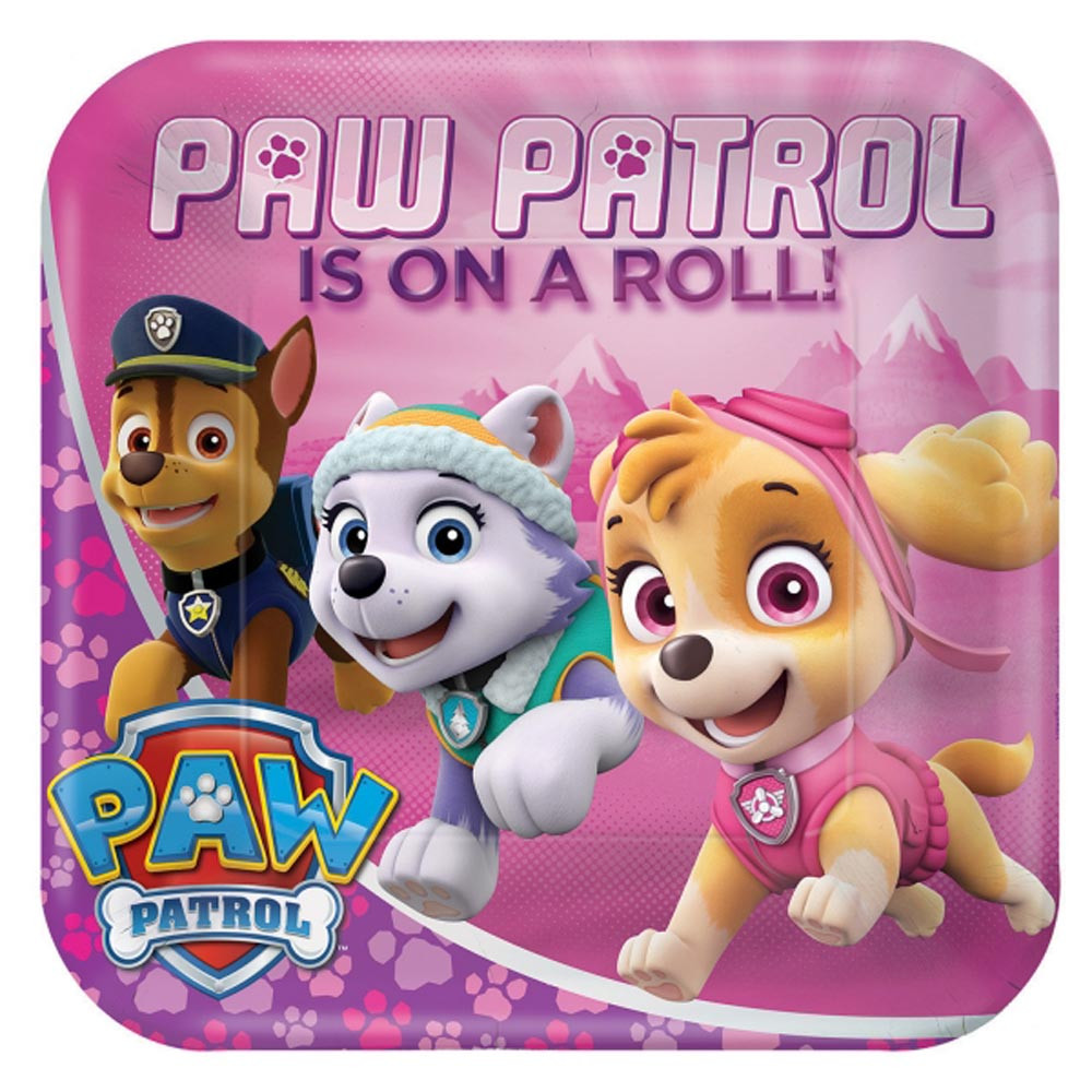 Best ideas about Paw Patrol Birthday Decorations Girl
. Save or Pin 8 Pink Paw Patrol Happy Birthday Party Plates Puppy Pets Now.