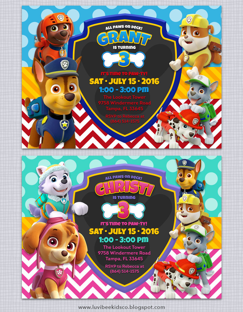 Best ideas about Paw Patrol Birthday Invitations With Photo
. Save or Pin Paw Patrol Birthday Invitations Free Printables Now.