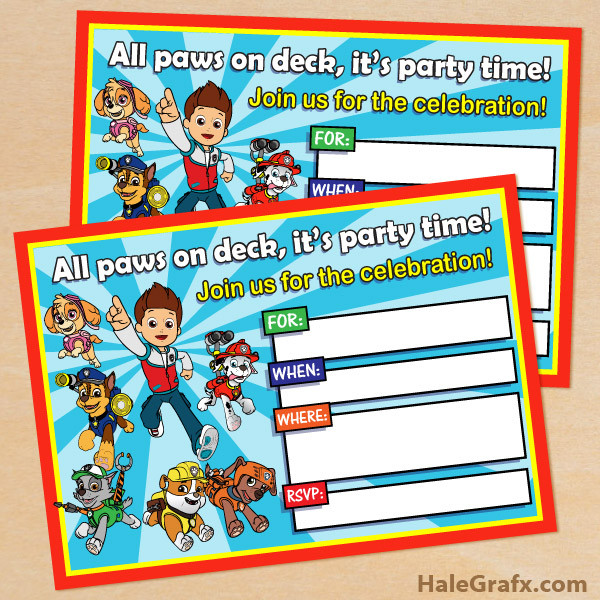 Best ideas about Paw Patrol Birthday Party Invitations
. Save or Pin FREE Printable Paw Patrol Birthday Invitation Now.