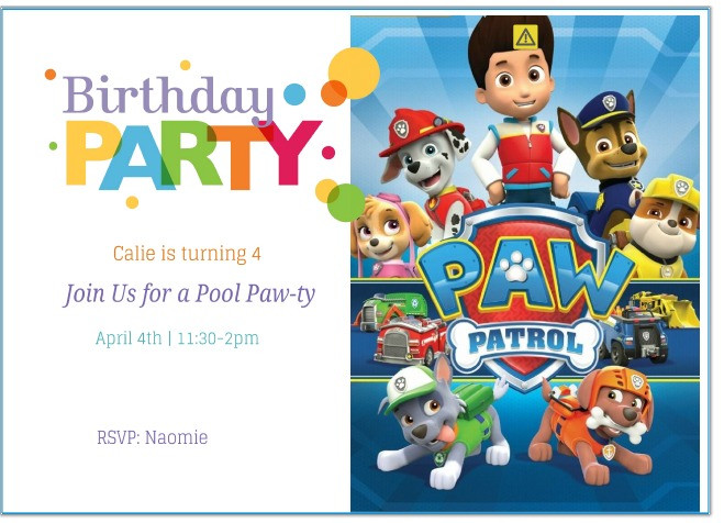 Best ideas about Paw Patrol Birthday Party Invitations
. Save or Pin FREE Printable Paw Patrol Birthday Invitation Ideas Now.