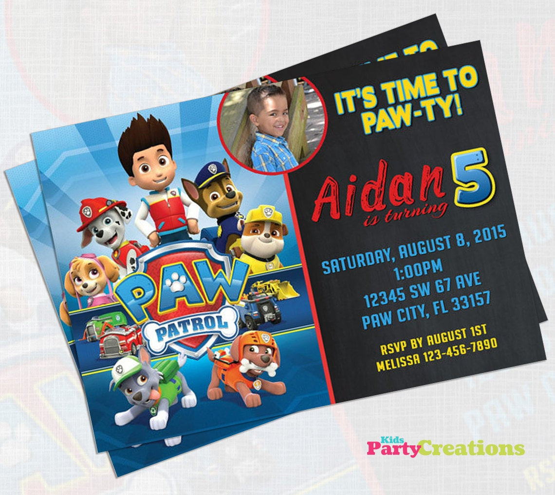 Best ideas about Paw Patrol Birthday Party Invitations
. Save or Pin Paw Patrol Birthday Invitation Now.