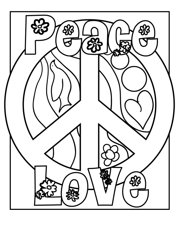 Best ideas about Peace Sign Coloring Sheets For Girls
. Save or Pin Peace Sign Coloring Pages Now.