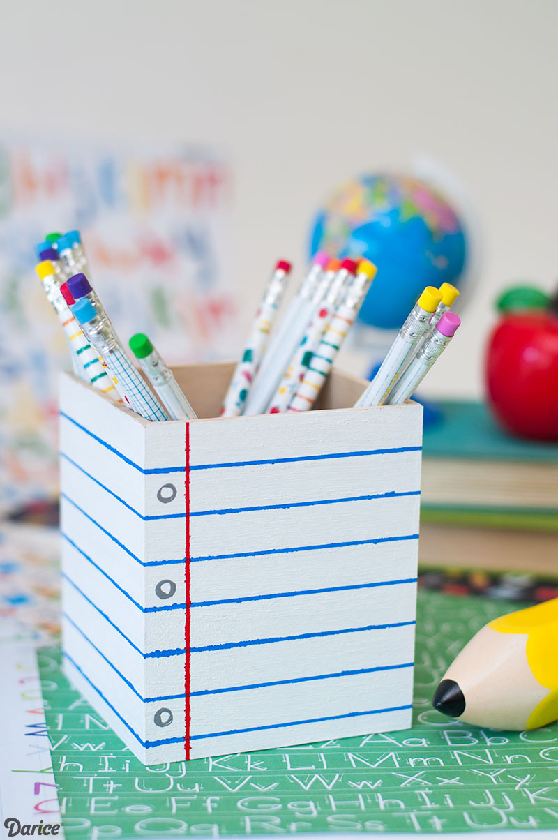 Best ideas about Pencil Holder DIY
. Save or Pin Pencil Holder DIY Project for Back to School Darice Now.