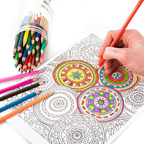 Best ideas about Pencils For Adult Coloring Books
. Save or Pin Voyage Designs Colored Pencils 50 Count Pre Sharpened Now.