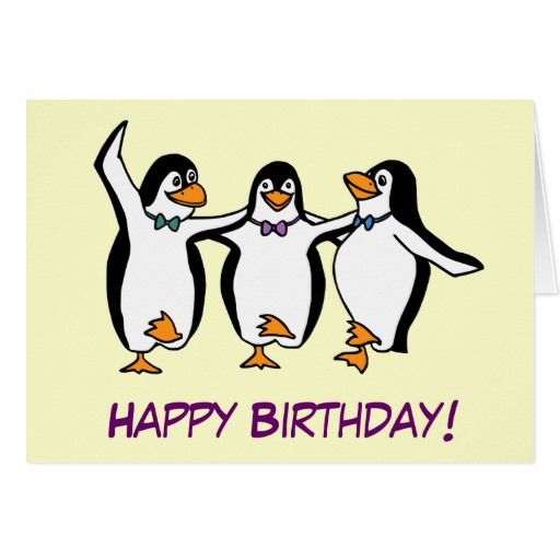 Best ideas about Penguin Birthday Card
. Save or Pin Dancing Penguins Birthday Card Now.