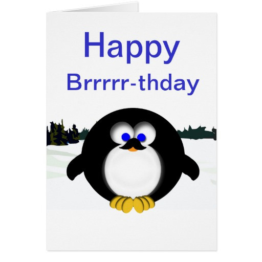 Best ideas about Penguin Birthday Card
. Save or Pin Happy Penguin Greeting Card Now.