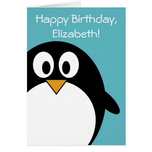 Best ideas about Penguin Birthday Card
. Save or Pin Birthday Penguin Customizable Greeting Card Now.