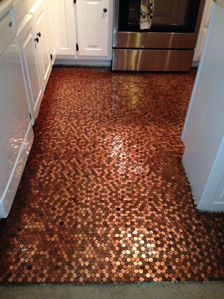Best ideas about Penny Flooring DIY
. Save or Pin DIY Copper Penny Floor Now.