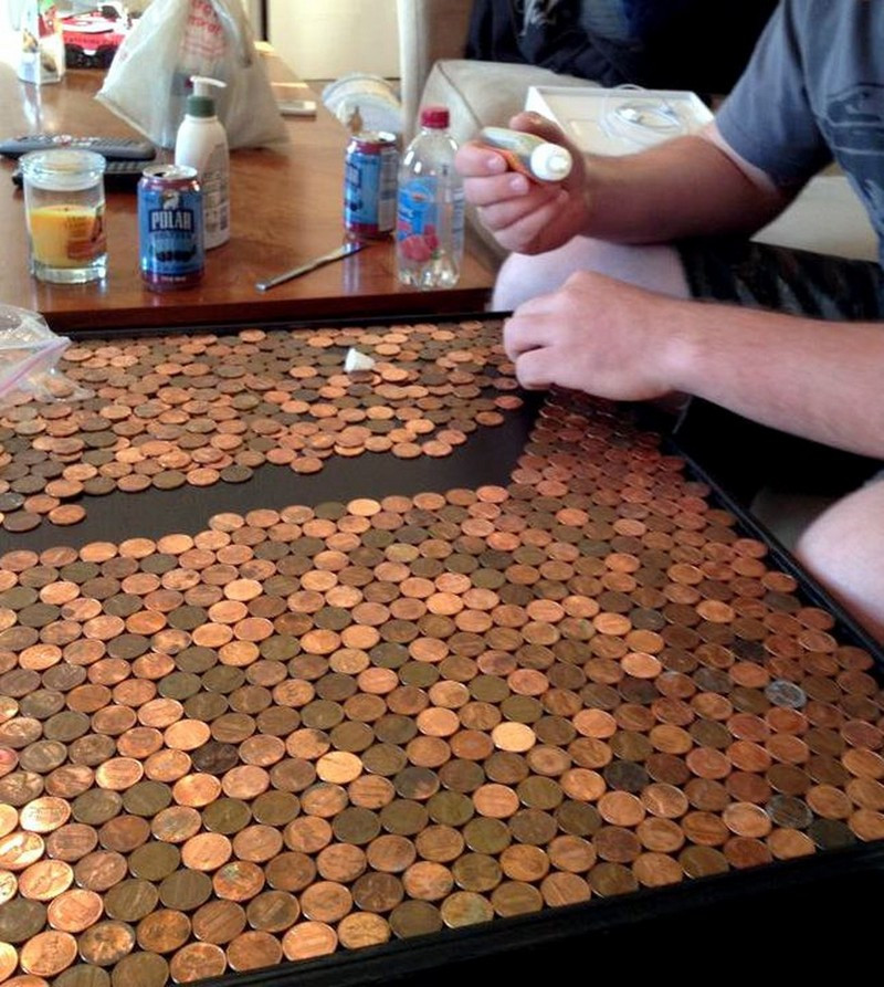 Best ideas about Penny Table DIY
. Save or Pin Give your coffee table a makeover using pennies Now.