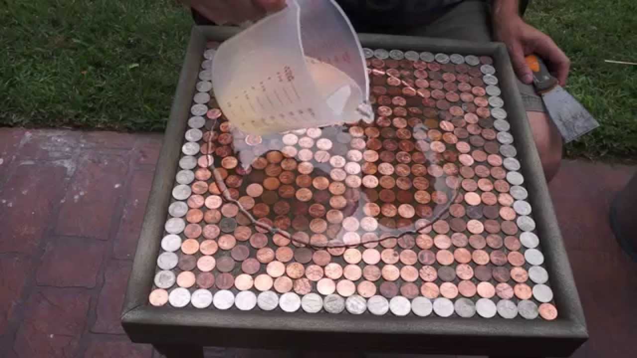 Best ideas about Penny Table DIY
. Save or Pin DIY How to Make a Penny Top Table Now.