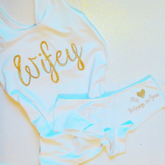 Best ideas about Personal Shower Gift Ideas For The Bride
. Save or Pin Bride shirt Bride underwear set personalized bridal shower Now.