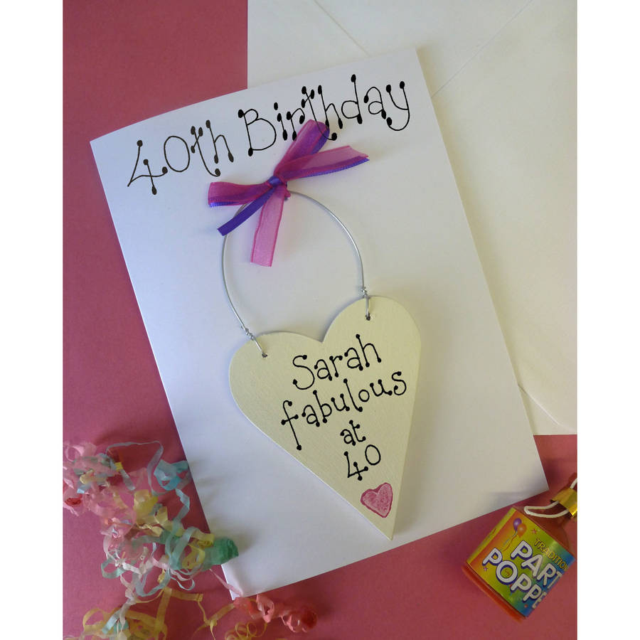 Best ideas about Personalised Birthday Card
. Save or Pin personalised 40th birthday card by country heart Now.