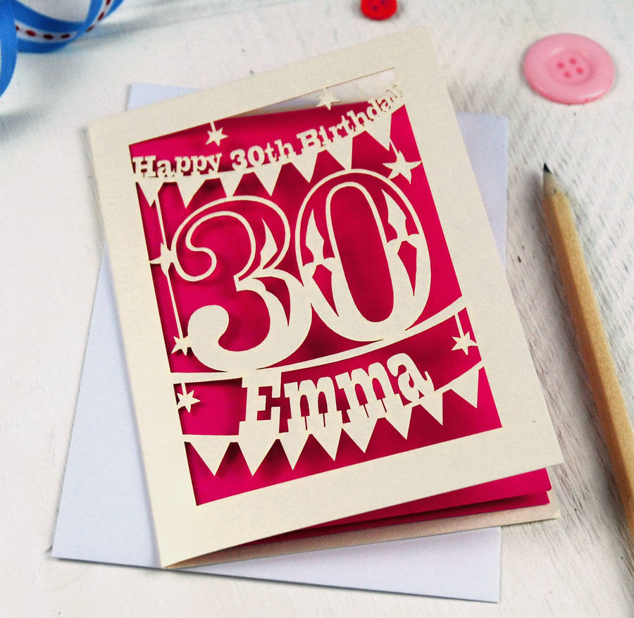Best ideas about Personalised Birthday Card
. Save or Pin personalised papercut birthday card by pogofandango Now.