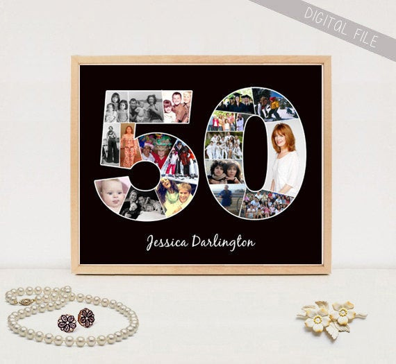 Best ideas about Personalized 50th Birthday Gifts
. Save or Pin Personalized 50th birthday t Custom Birthday Gift Print Now.