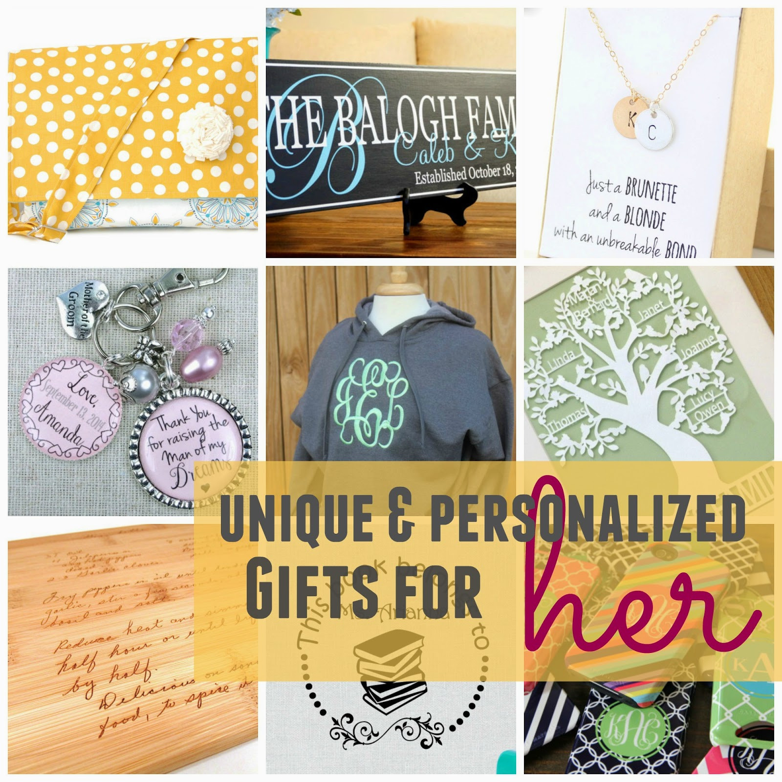 Best ideas about Personalized Gift Ideas For Her
. Save or Pin Unique Personalized Gifts for Her Now.