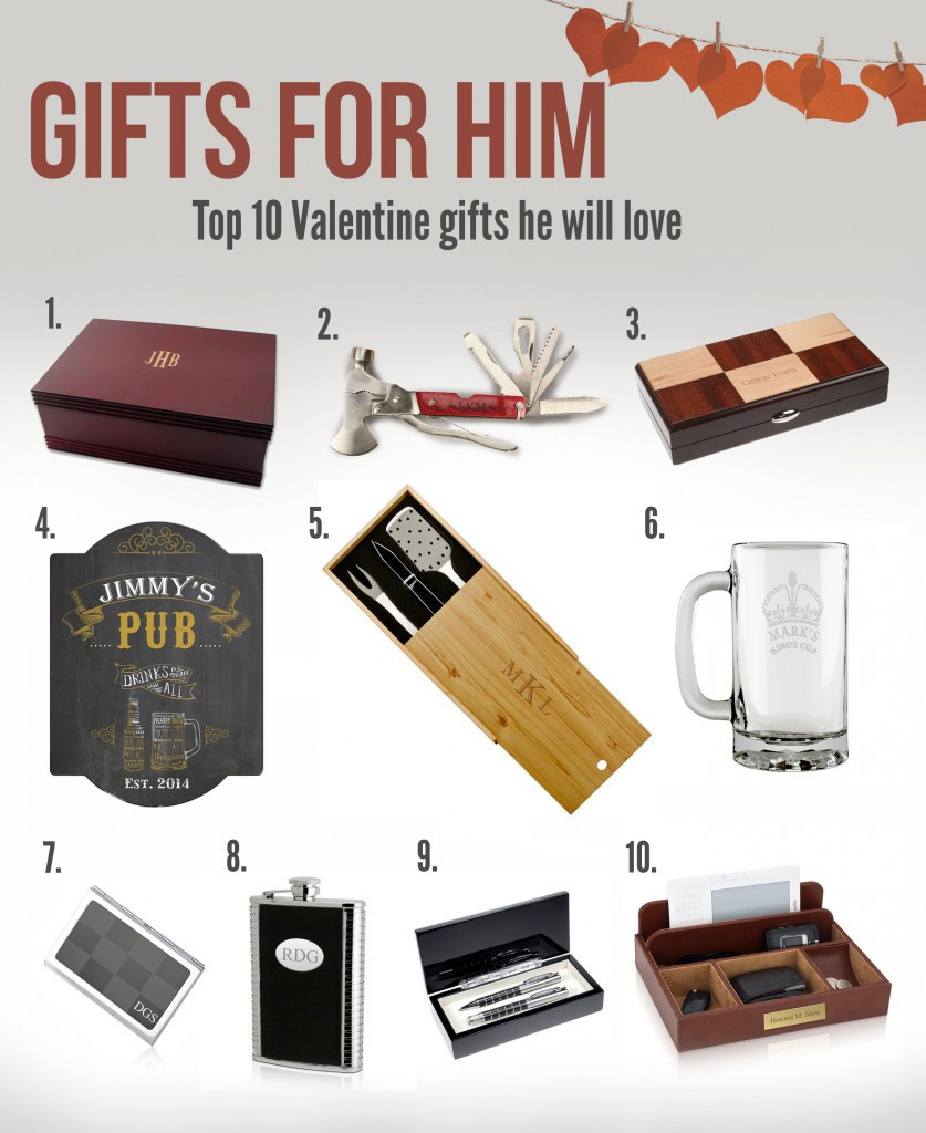 Best ideas about Personalized Gift Ideas For Him
. Save or Pin Top Ten Valentine Gifts For Him Memorable Gifts Blog Now.