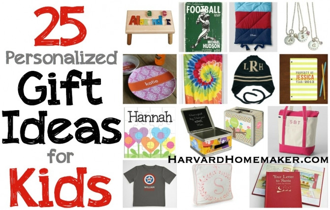 Best ideas about Personalized Gift Ideas
. Save or Pin 25 Personalized Gift Ideas for Kids Harvard Homemaker Now.