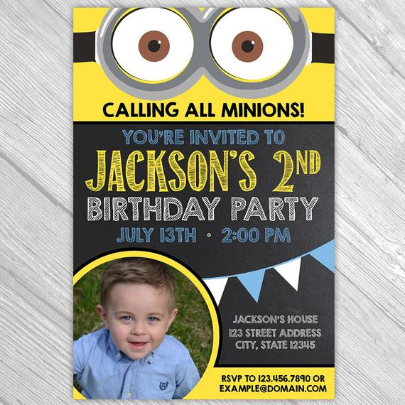 Best ideas about Personalized Minion Birthday Invitations
. Save or Pin Custom Birthday Invitation Minion Inspired by IdRatherDoodle Now.