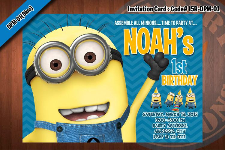 Best ideas about Personalized Minion Birthday Invitations
. Save or Pin Personalized MINION Despicable Me Printable Birthday Party Now.