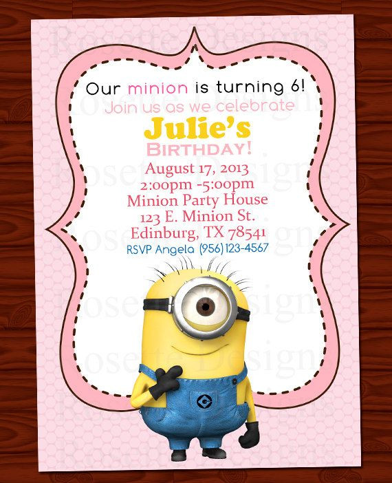 Best ideas about Personalized Minion Birthday Invitations
. Save or Pin DIGITAL printable minion invitation personalized invite Now.