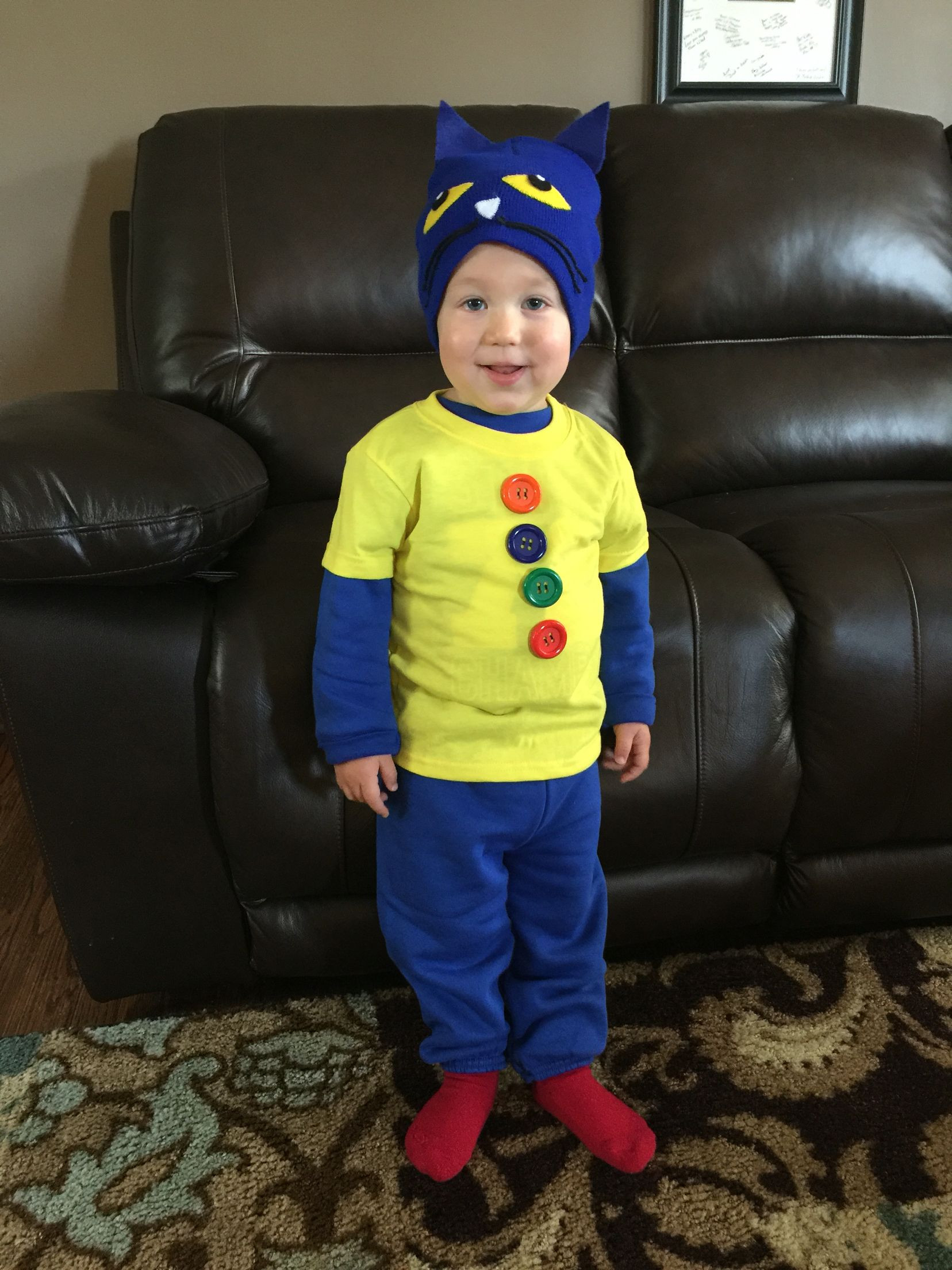 Best ideas about Pete The Cat DIY Costume
. Save or Pin Pete the Cat Halloween Costume for toddler Now.