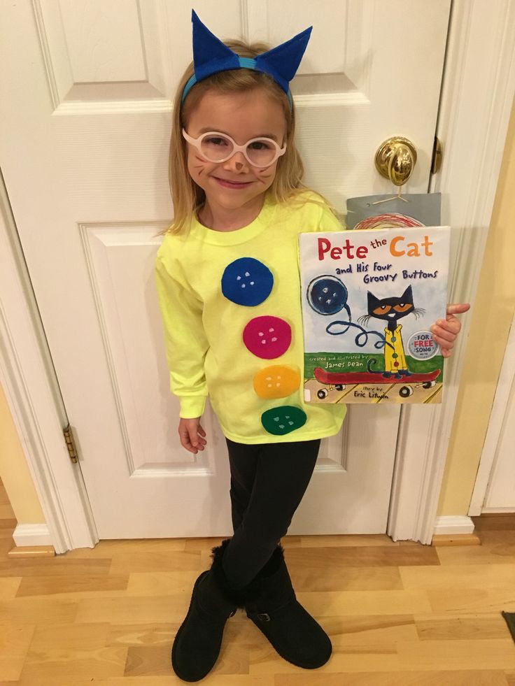 Best ideas about Pete The Cat DIY Costume
. Save or Pin Pete the Cat 4 Groovy Buttons costume Now.