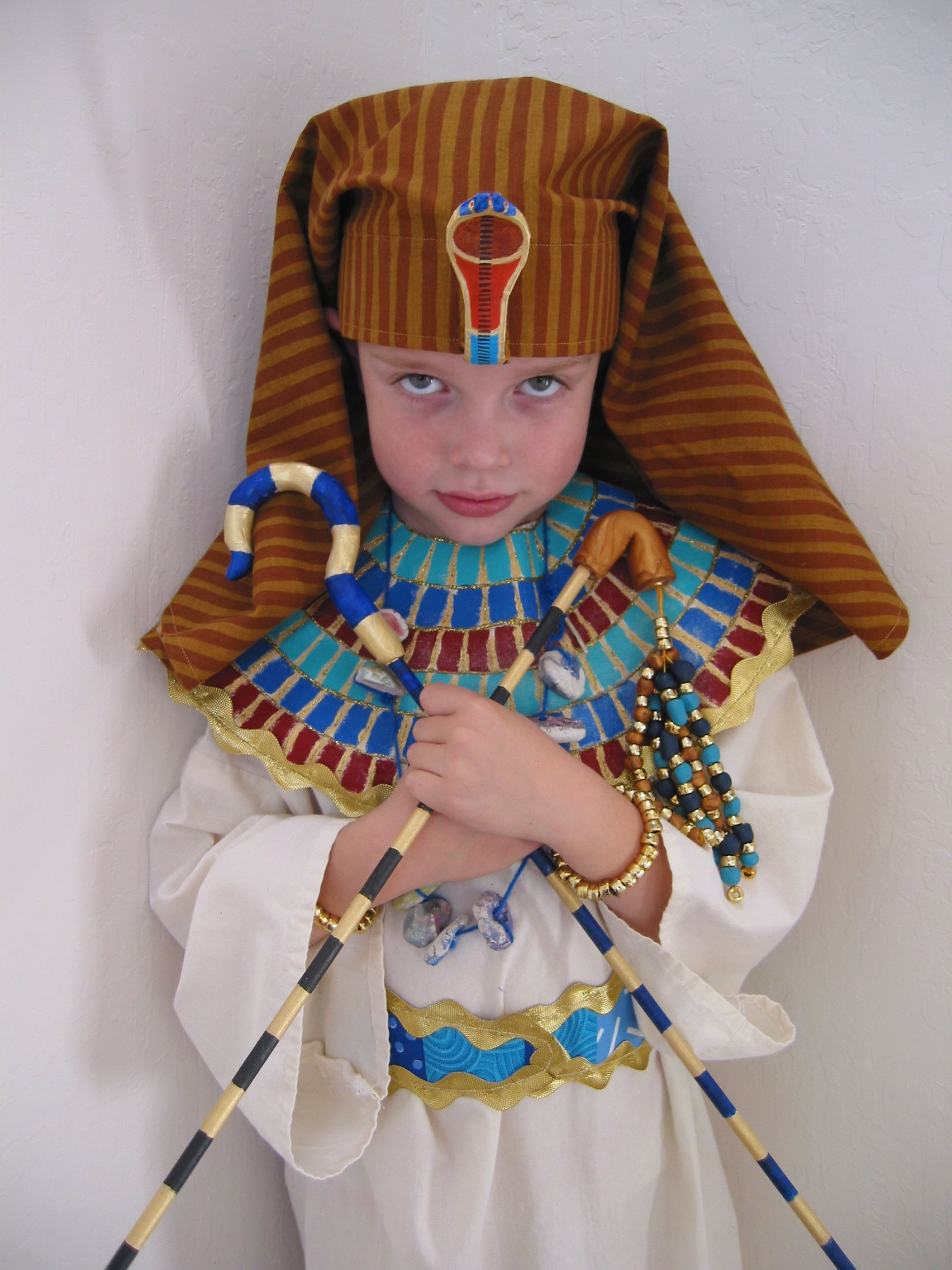 Best ideas about Pharaoh Costume DIY
. Save or Pin "King Tut" costume I made Matteo He dug it Now.