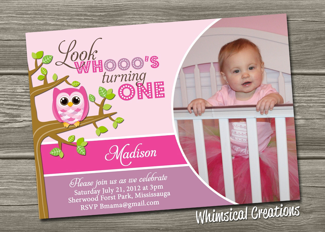 Best ideas about Photo Birthday Invitations
. Save or Pin Owl 1st Birthday Invitations Ideas – Bagvania FREE Now.