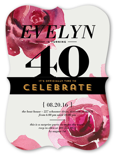 Best ideas about Photo Birthday Invitations
. Save or Pin Rose Celebration Surprise Birthday Invitation Now.