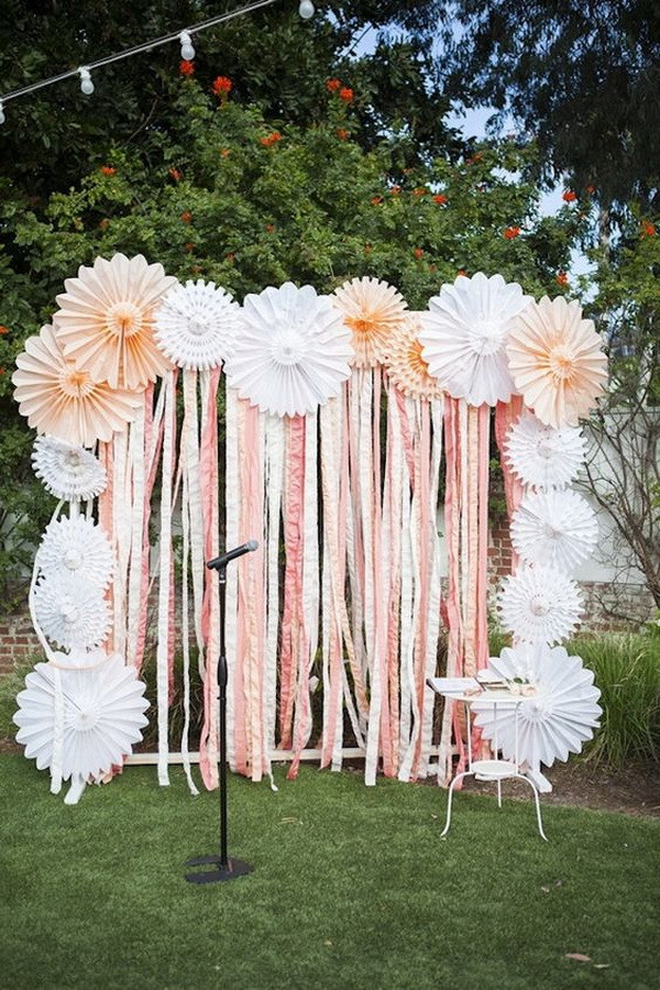 Best ideas about Photo Booth Backdrop DIY
. Save or Pin Pretty Booth Backdrop Ideas with Lots of Tutorials Now.