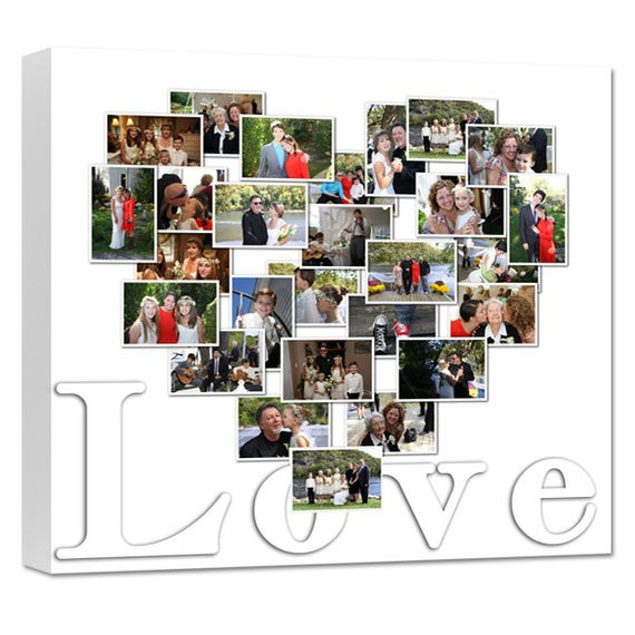 Best ideas about Photo Collage Gift Ideas
. Save or Pin Heart shaped Collage on canvas or shape of moon or Now.