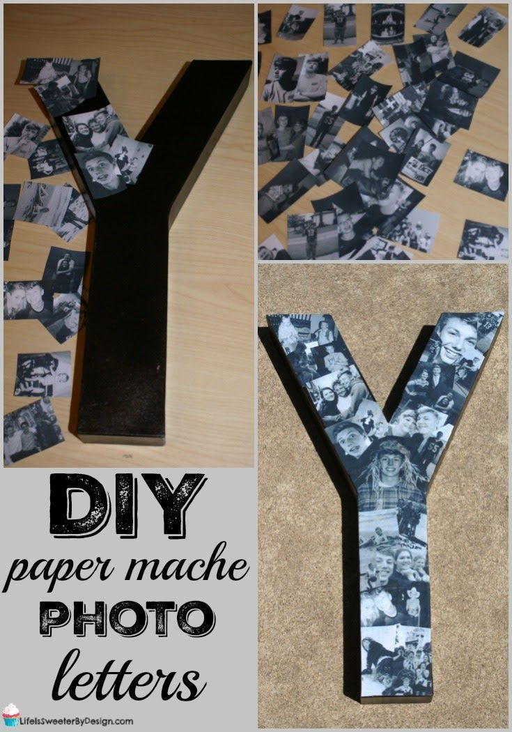 Best ideas about Photo Gift Ideas
. Save or Pin This DIY Paper Mache Letters Collage is easy to make Now.