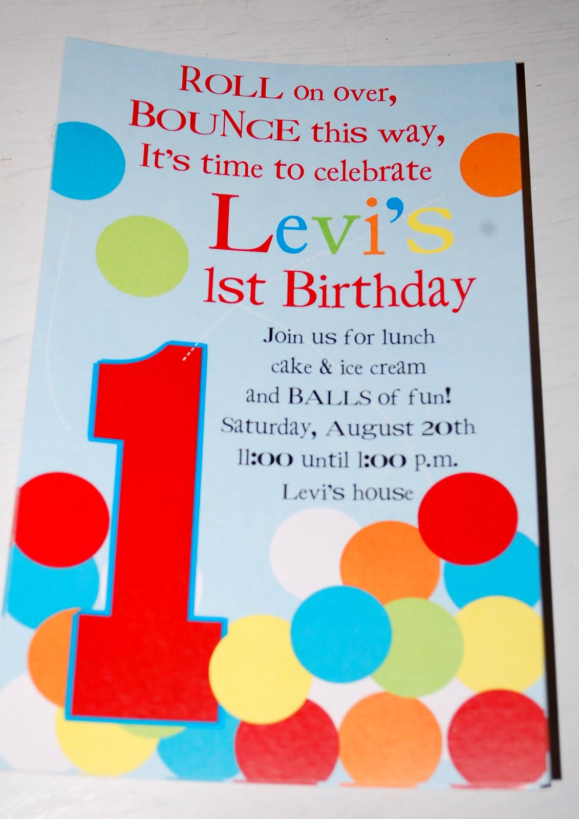 Best ideas about Pictures Birthday Invitations
. Save or Pin Baby Face Design Bouncey Ball birthday invitations Now.