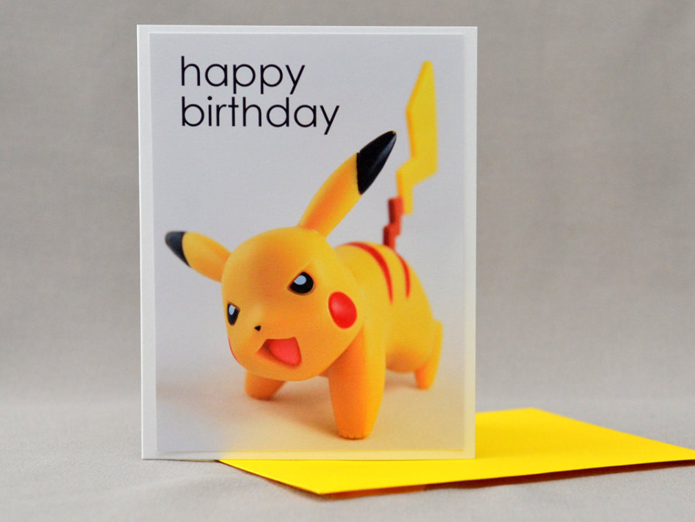 Best ideas about Pikachu Birthday Card
. Save or Pin Pikachu Pokemon Birthday Card Now.